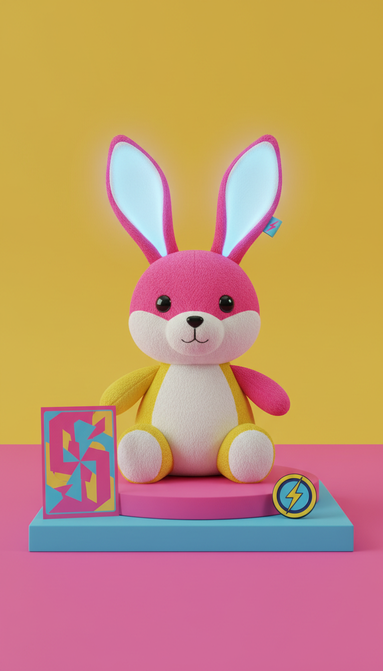 Electric Bunny limited edition plush